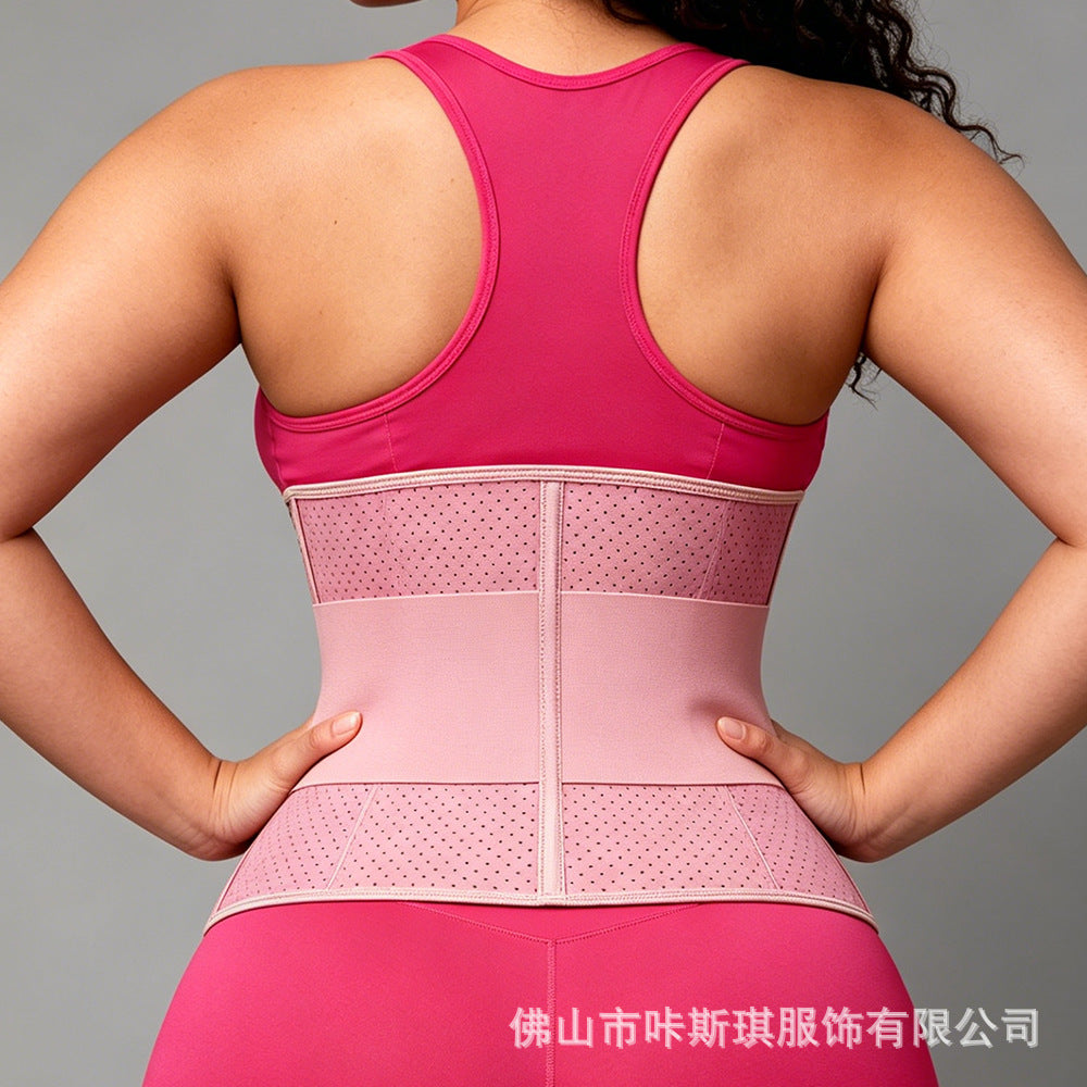 【500 pieces custom】european and american latex sports fitness compression belt tummy control waist trainer slimming shaping corset