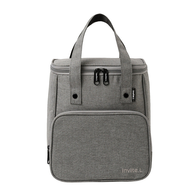 Bento bag, thermal insulation bag, student lunch box, handbag, aluminum foil thickened large bag with rice bag, office worker lunch box bag.