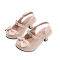 Spring/summer new collection: adorable bear & bow girls' comfortable, versatile, and elegant soft-soled flats - perfect for performances and stylish princess looks