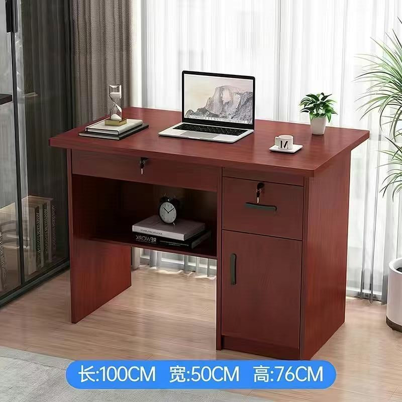 Solid wood eco-friendly desktop computer desk - office desk, small apartment home use, drawer bedroom desk, student table, writing desk