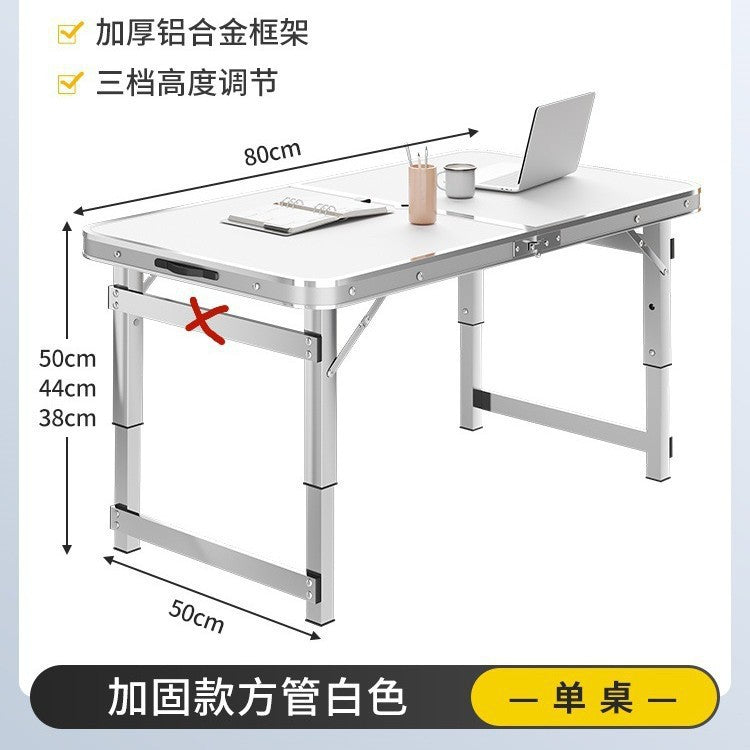 Aluminum alloy night market stall small table portable simple stall barbecue household table and chairs outdoor folding table