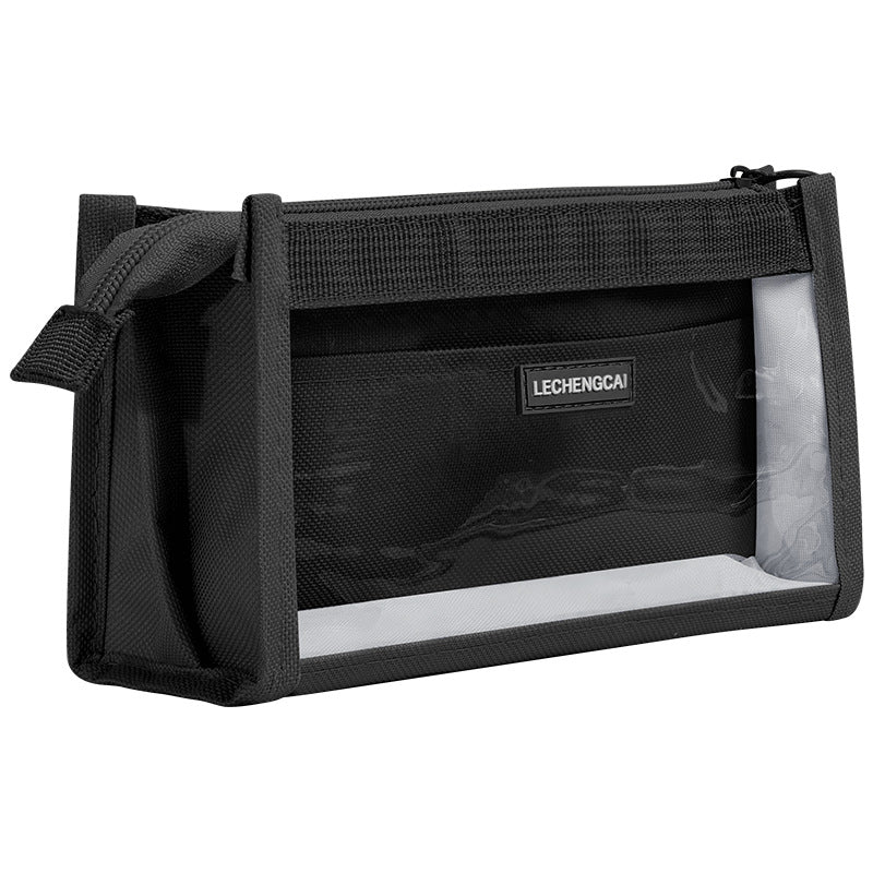 6-layer pencil bag, large-capacity stationery box, stationery bag, pencil case, high-value transparent super-energy storage bag, pencil bag.