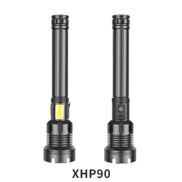XHP90 + COB red and white light flashlight telescopic focusing  new USB charging strong light flashlight