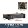1.6m boss desk+ 2.0m bookcases