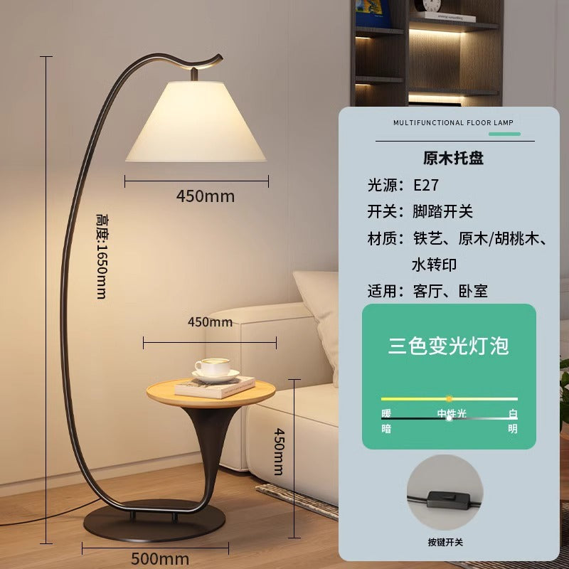 Villa bedside living room sofa corner floor lamp minimalist designer advanced sense creative vertical fishing table lamp
