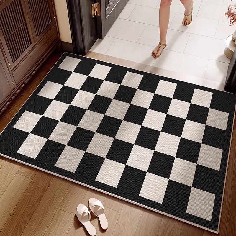 Entrance door mat, new  model: high-end, stain-resistant, wash-free, wipeable doormat for entryways