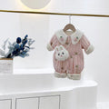 Baby clothes rompers autumn and winter thin cotton clothes fashionable cartoon princess baby girl's onesies outing crawling suit trendy