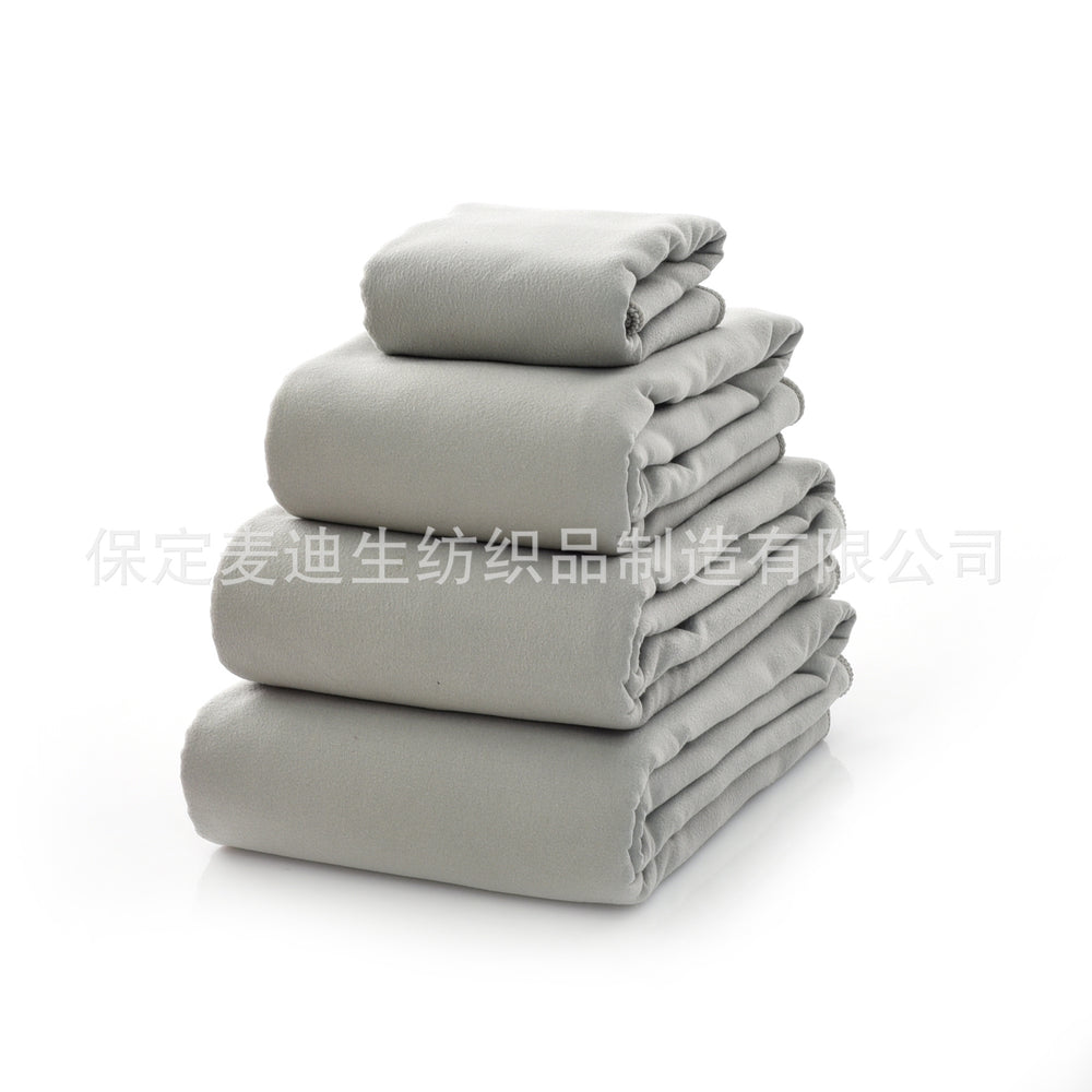 Factory direct quick-dry beach towels with embroidered logos, printed advertising logos, sand-free bath towels, soft, absorbent, and lint-free