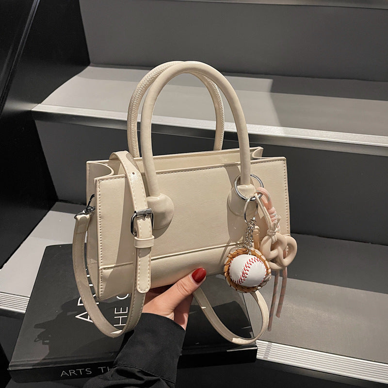Cross-border high-end portable small square bag 2025 new fashion versatile shoulder bag simple versatile niche messenger bag
