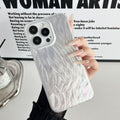 Premium imd feather yarn ripple iphone 15 case, 16 pro max custom painted protective cover