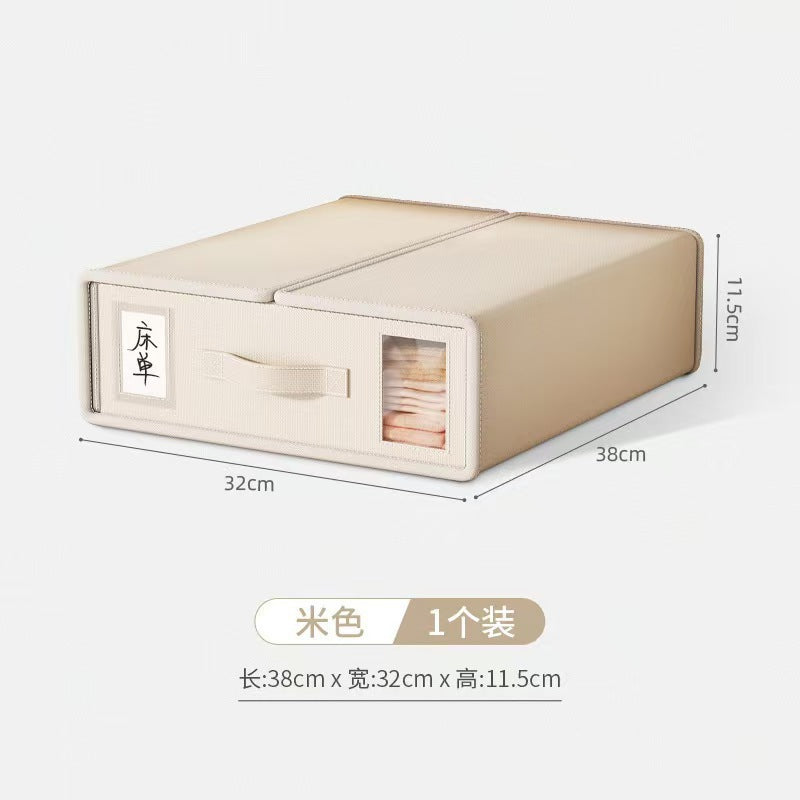 Non-woven bed sheet four-piece  hot-selling new product storage box with lid wardrobe sorting storage box drawer storage