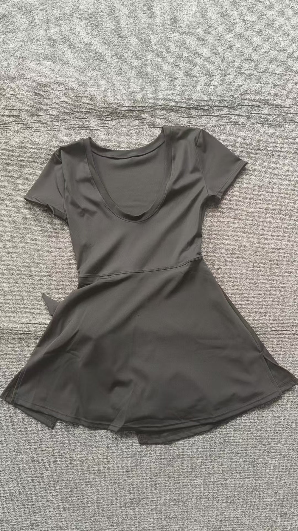 New arrival women's sports dress short-sleeved skirt shorts one-piece running elegant breathable slimming look imitation embarrassing skirt