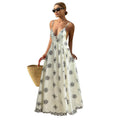 Real shot fashionexport cross-border independent station  fashionprinting suspender v neckdress