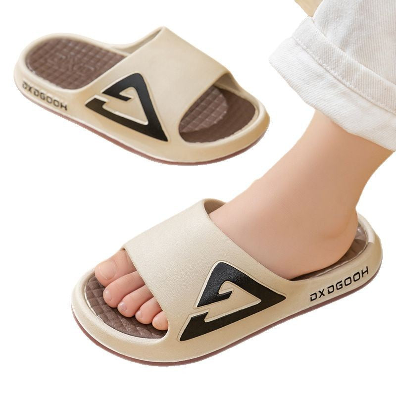 Big kids' slippers - summer boys' anti-slip house slippers, trendy indoor/outdoor kids' sandals
