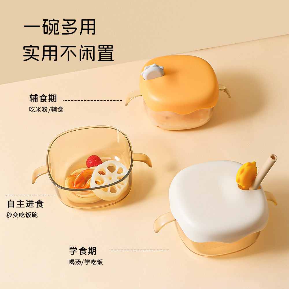 Wow baby food bowl factory ppsu kidsfor home eating bowl infant high temperature resistant drinking rice paste straw bowl