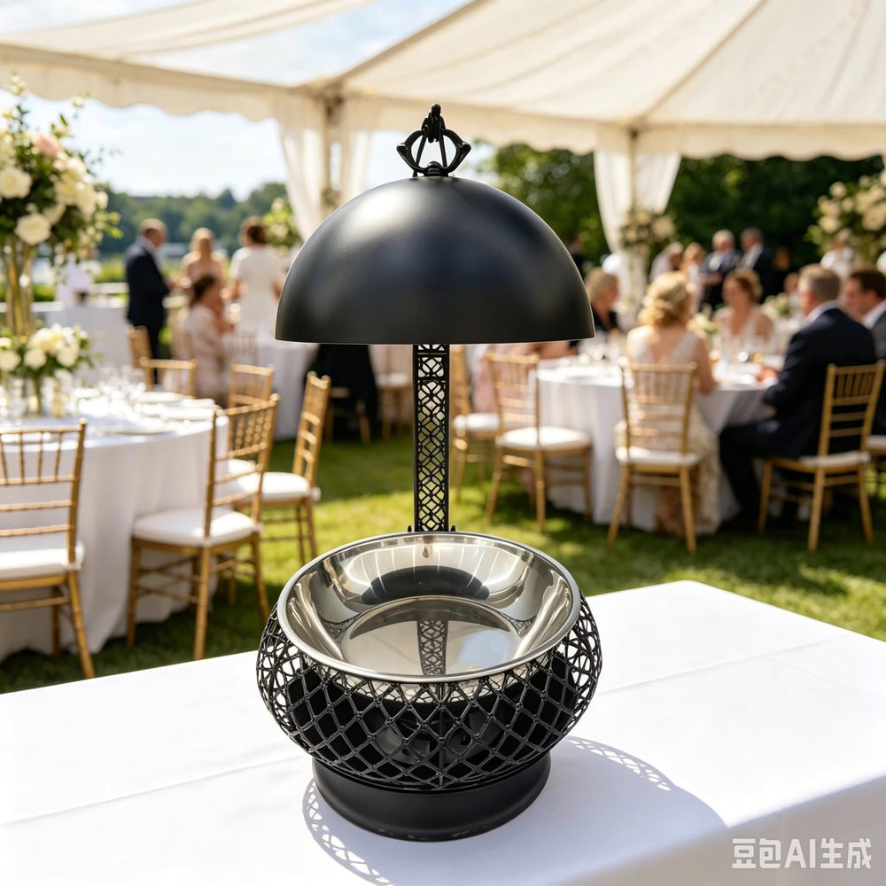 Newly designed stainless steel black 8l thermal pot alcohol heating long-lasting durable manual temperature control heater