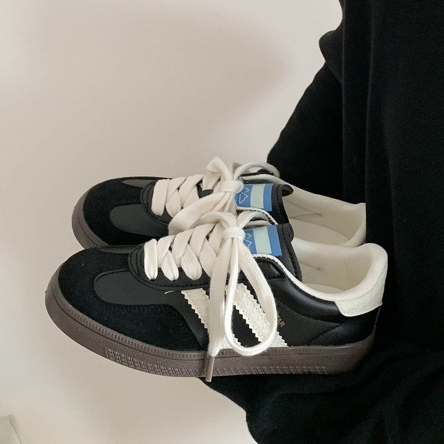 Retro german training shoes women's 2025 spring and autumn new arrivalflatsk-style sports casual shoes color matching easiest for matchfashion sneakers women
