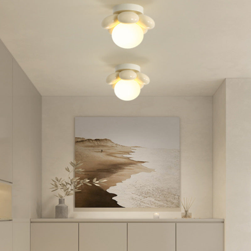 Walkway corridor flowers simple creative cream wind children's room bedside small chandelier eye protection energy saving bedroom chandelier