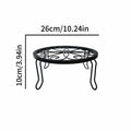 Nordic flower stand plant support heavy duty potting bracket indoor outdoor metal garden container round stand