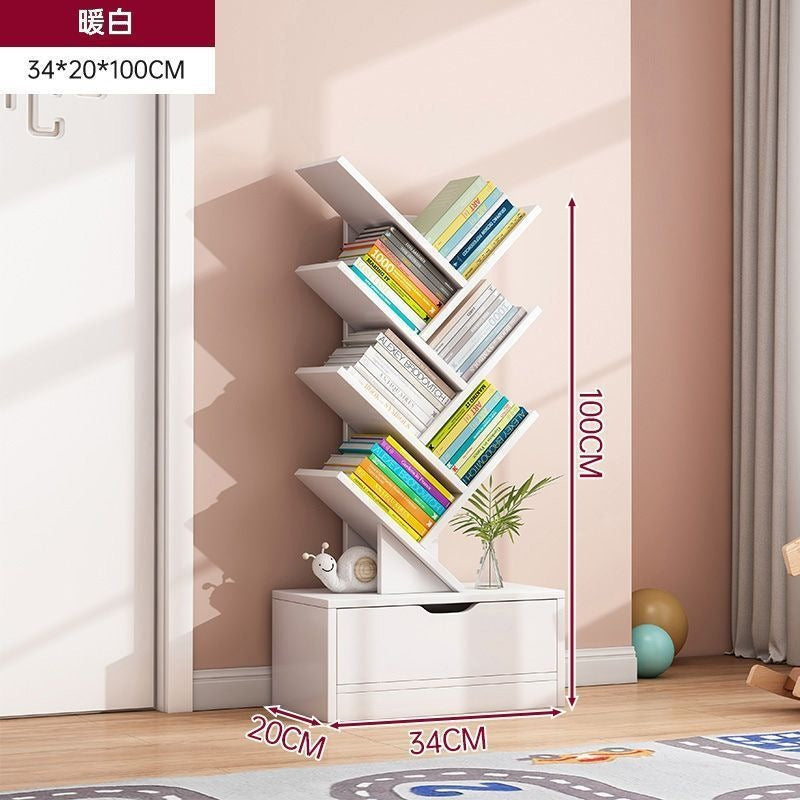 Bookshelf floor-standing storage rack living room for home wall-mounted storage cabinet storage cabinet office filing cabinet simple bookcase