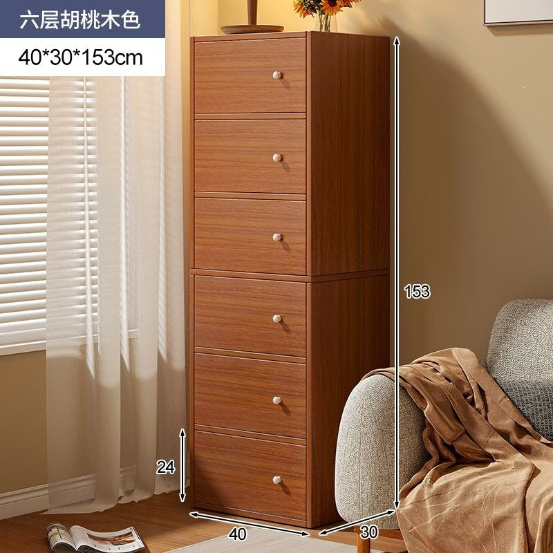 Chest of drawers storage cabinet bedroom storage cabinet narrow vertical cabinet storage drawer cabinet living room wall floor-standing bed end cabinet