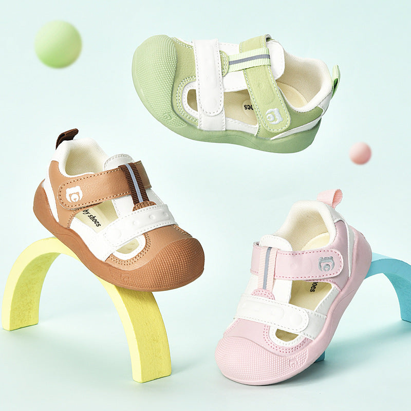 Summer new arrivals: baby boys' first walker sandals, infant soft-soled functional cartoon shoes, toddler footwear for ages 1-3