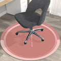 Nordic round rug office study computer chair floor mat home reading area swivel chair non-slip mat