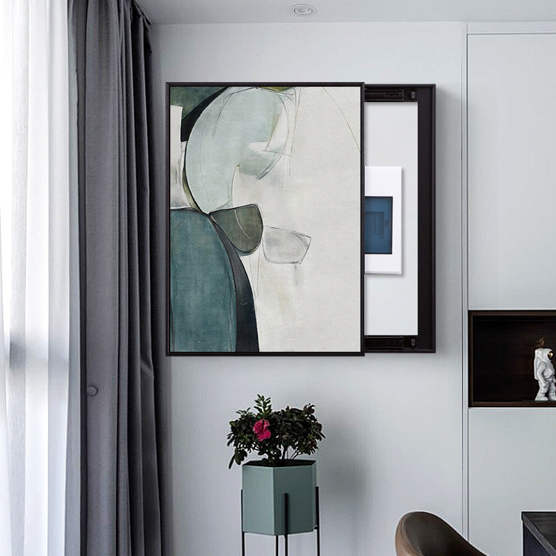 Modern simple meter box hanging pictures, advanced sense blocking distribution box meter box decorative pictures, no punching porch hanging pictures