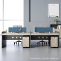 Staff screen desk casual modern office workstation table and chair combination face-to-face multi-person slot staff booth