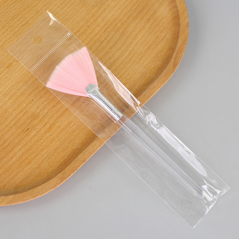 Beauty tools fan-shaped brush fruit acid brush makeup brush beauty mask brush modification essence brush single bag wholesale