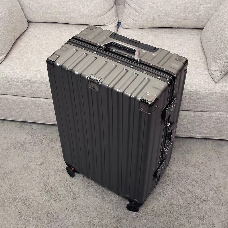 Cross-border luggage male student silent universal wheel 24 zipper box female new password box 26-inch suitcase wholesale