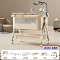 Baby crib convertible bassinet portable 2-in-1 foldable multifunctional baby bed newborn splice large bed