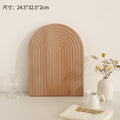 Nordic irregular plate dinner plate western food plating simple solid wood tray ornament for home korean style ins style