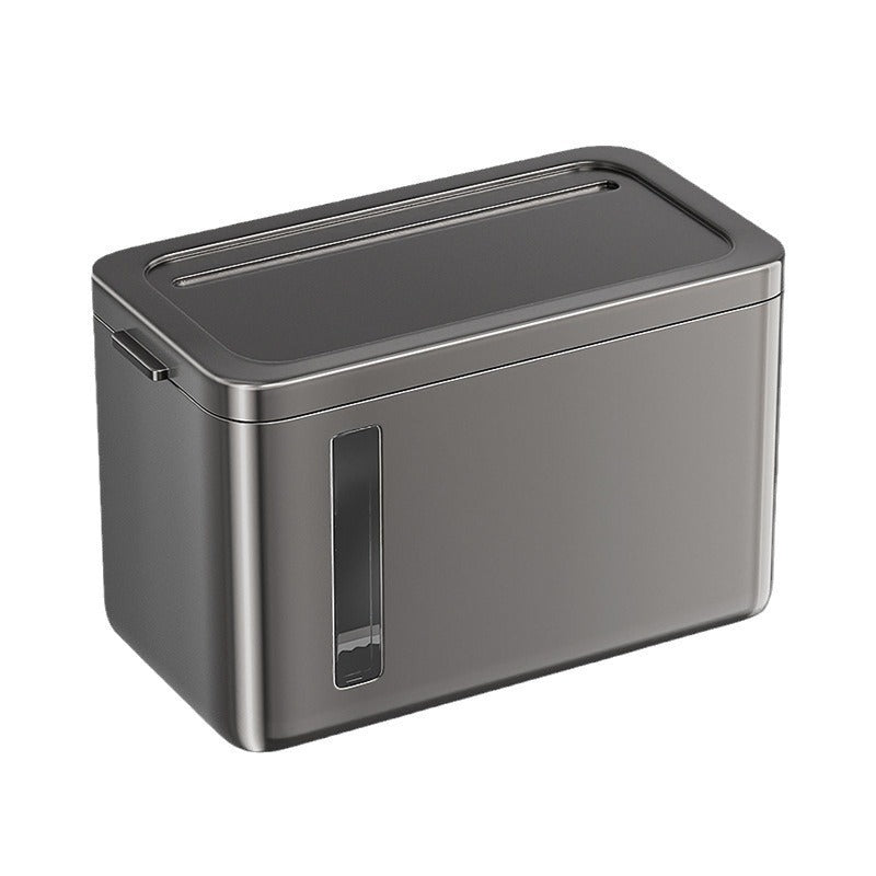 Blue vine bathroom tissue box, no punching light luxury shelf bathroom waterproof roll box wall toilet storage