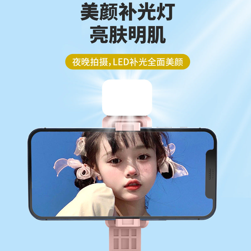 in stock selfie stick tripod anti-shake handy gadget fill light portable bluetooth remote control mobile phone holder handheld