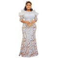 supply of african export women's clothing sequinembroider long skirt silm mermaid dress evening dress performance costume