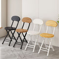 Folding chair folding stool popular simple household dining chair white negotiation chair portable training chair dormitory outdoor chair bamboo