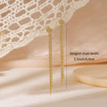Niche stylesense of design pearl tassel earrings for women, two-wear stylish unique casual earrings, silver needle earrings