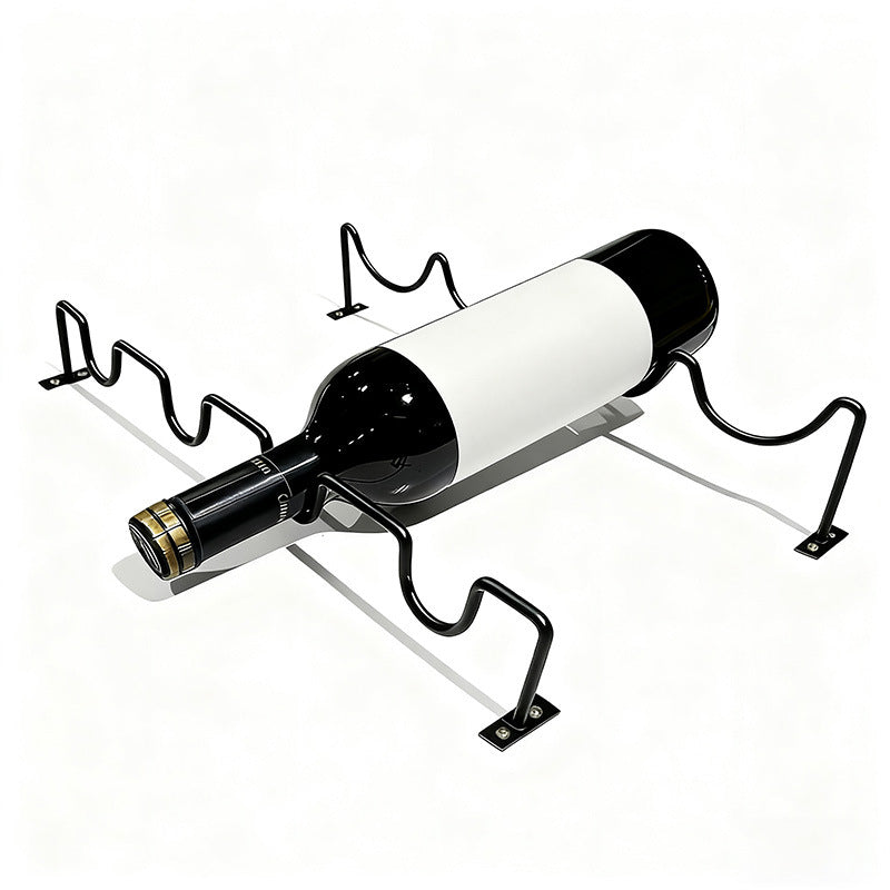 Bar wall wine bottle rack living room hanging bar bar wine cabinet creative industrial style casual iron wine bottle rack