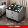 Smart nightstand modern bedroom home light luxury minimalist smart wireless charging multifunctional fingerprint lock practical cabinet