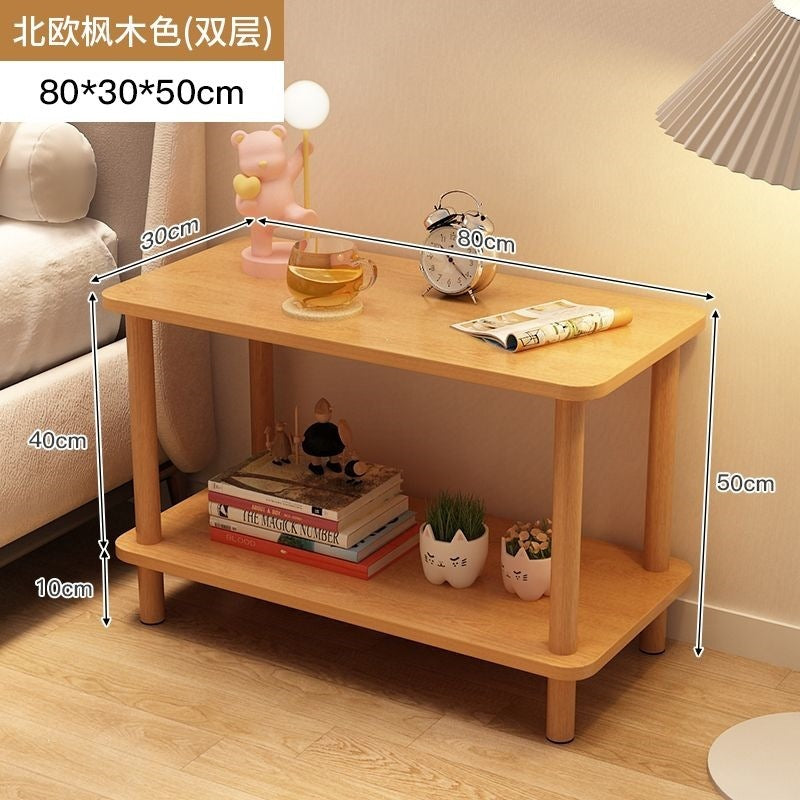 Bedside table bedside small table casual rental house small square table sofa side table bedroom simple for home storage rack