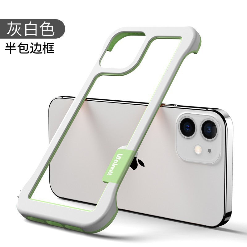 Two-color frameless heat dissipation hollow suitable for iphone15 apple 13 silicone soft edge xr wholesale mobile phone case 16