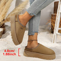 Exportplus size half slippers women's winter cotton shoes winternew arrivaloutwearheattech one-leg thick sole snow boots