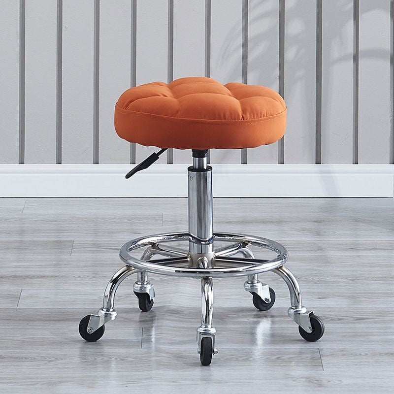 Barber chair makeup manicure live broadcast special adjustable round stool for home bedroom dressing stool movable backrest large work stool