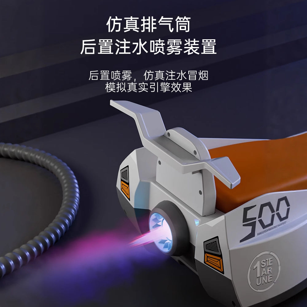 Children's electric twisting car universal wheel anti-rollover baby yo-yo car music lights four-wheel flashing lights