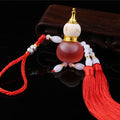 Car perfume gourd pendant car interior accessories car decoration supplies fragrance pendant safe entry wooden cover gourd