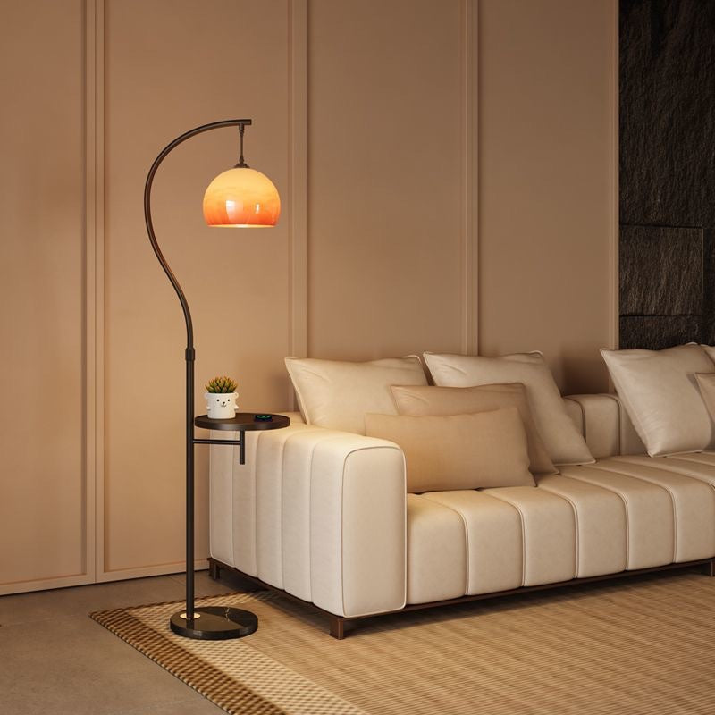 Medieval style floor lamp atmosphere shelf living room sofa decoration bedroom bedside all-in-one table lamp study room new arrival