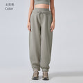 Women's fleece-lined warm sweatpants - stylish, versatile, casual joggers - loose fit, cuffed ankle, perfect for fitness and yoga - daw154