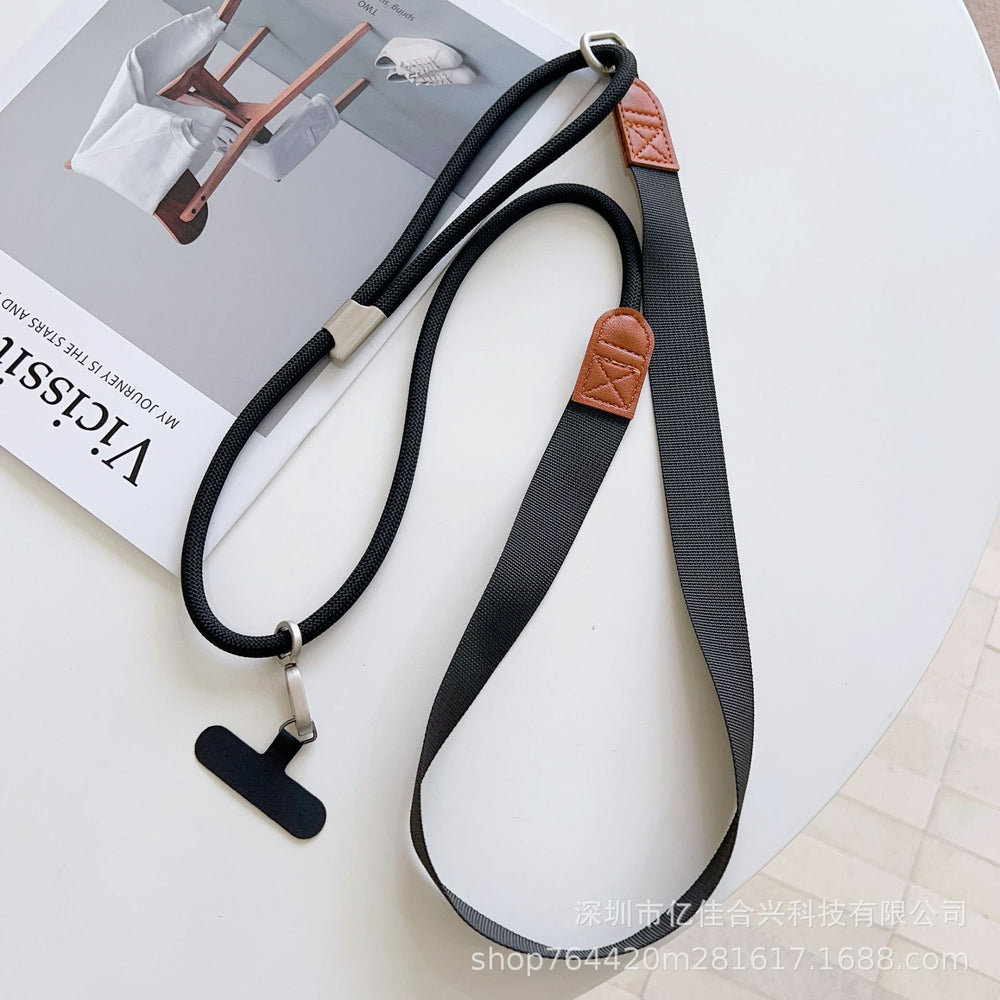 New crossbody lanyard: wide strap camera & phone chain - premium design, wearable, adjustable phone strap, outdoor anti-loss cord