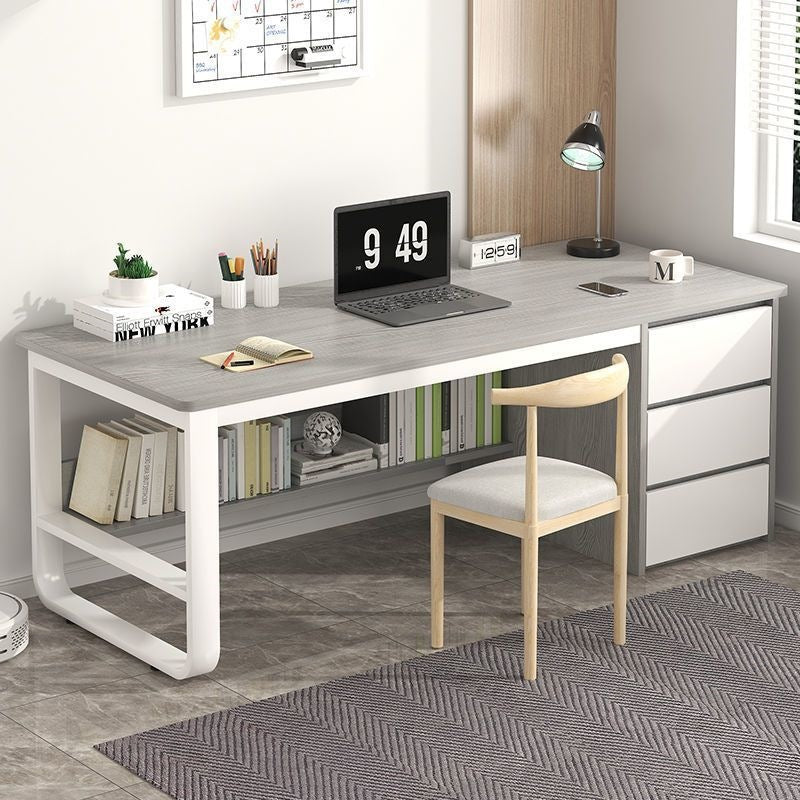 Computer desk desktop office desk bookshelf modern minimalist table home bedroom student writing study desk